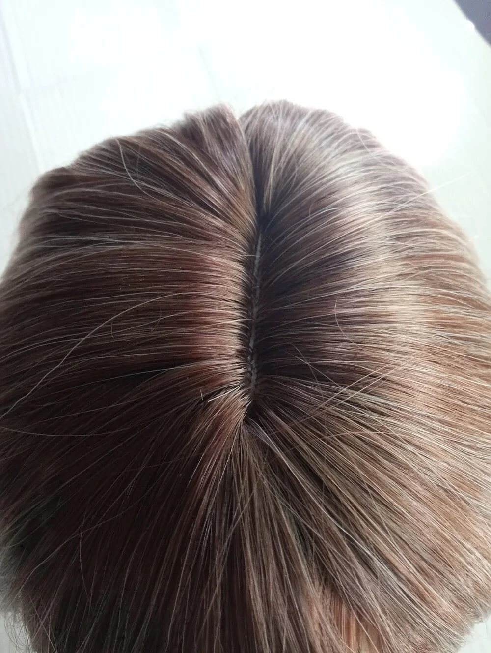 Clip-In Fringe Topper in Rose Brown Blend - Natural Volume